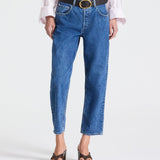TWP - Cropped Mid Rise Jeans in Heavy Denim