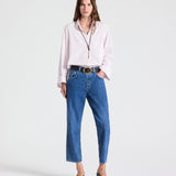 TWP - Cropped Mid Rise Jeans in Heavy Denim