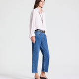 TWP - Cropped Mid Rise Jeans in Heavy Denim