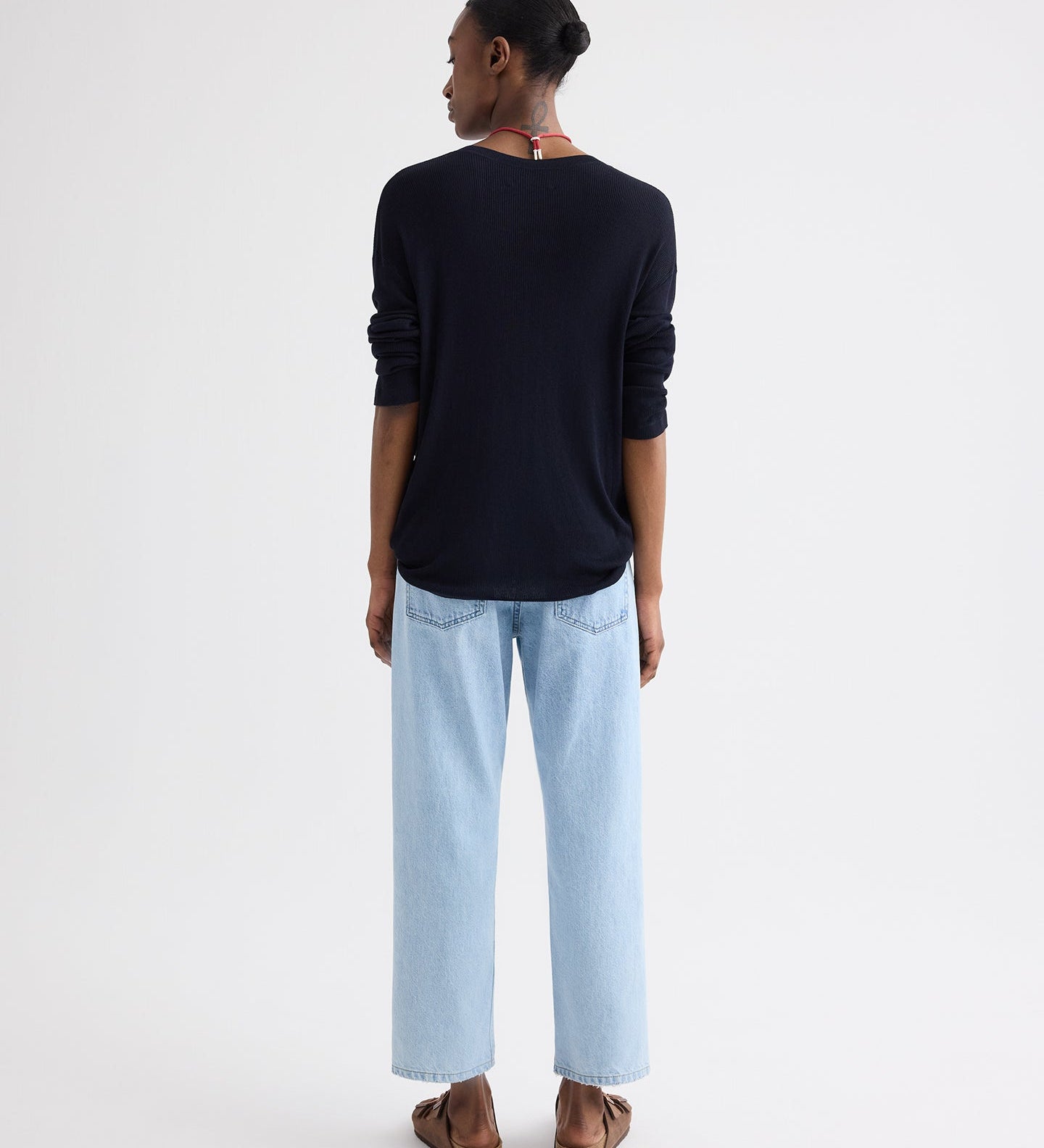 TWP - Cropped Mid Rise Jeans in Denim