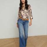 L'AGENCE - Sera Sneaker Flare Jean