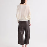 TWP - Leather Slouchy BF Trouser in Dolce Leather