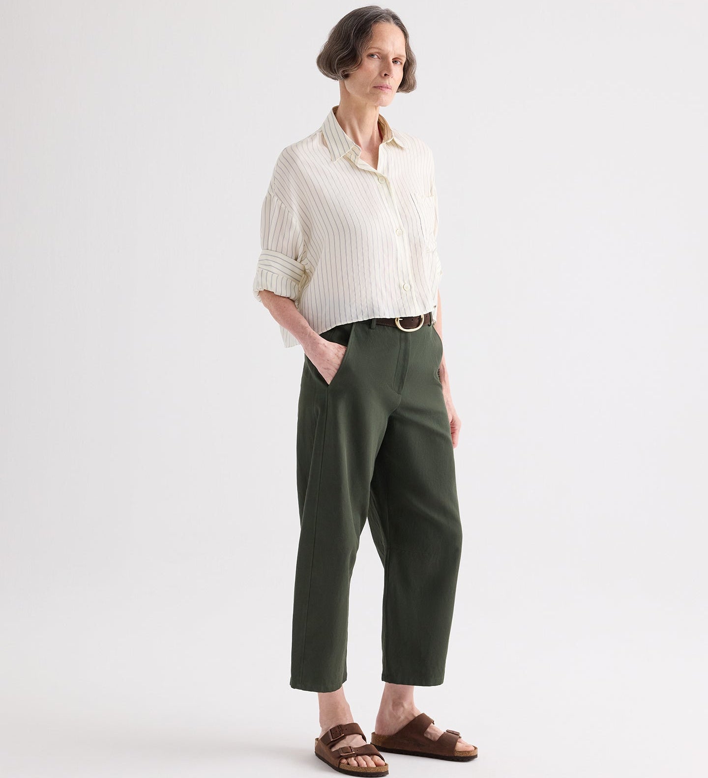 TWP - Slouchy BF Trouser in Cotton Linen Twill