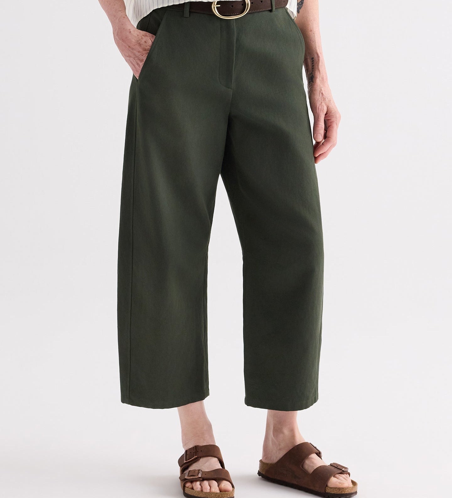 TWP - Slouchy BF Trouser in Cotton Linen Twill