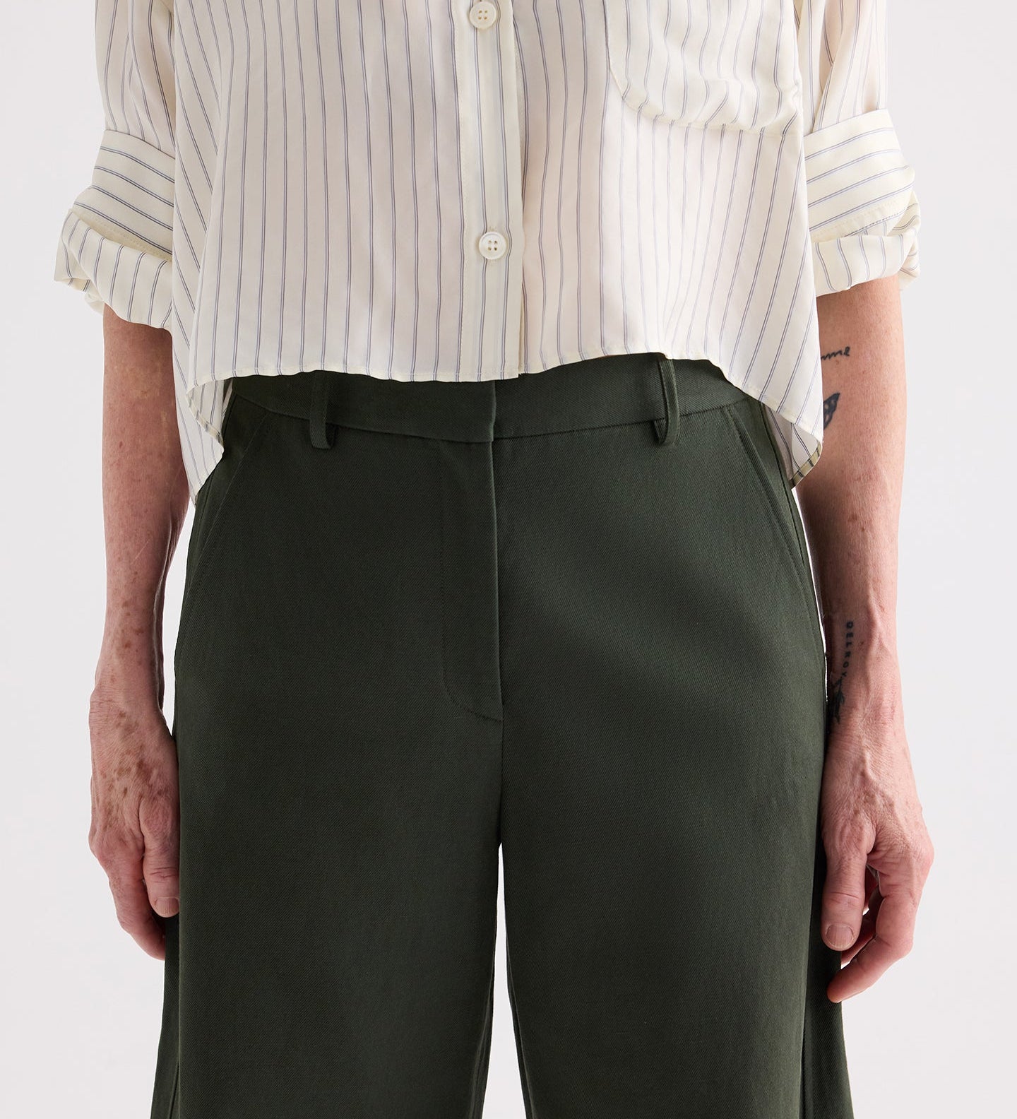TWP - Slouchy BF Trouser in Cotton Linen Twill