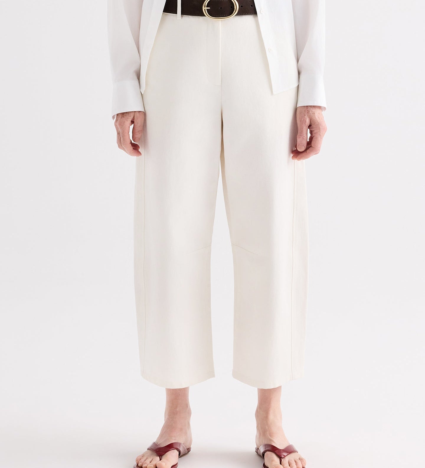 TWP - Slouchy Bf Trouser in Cotton Linen Twill