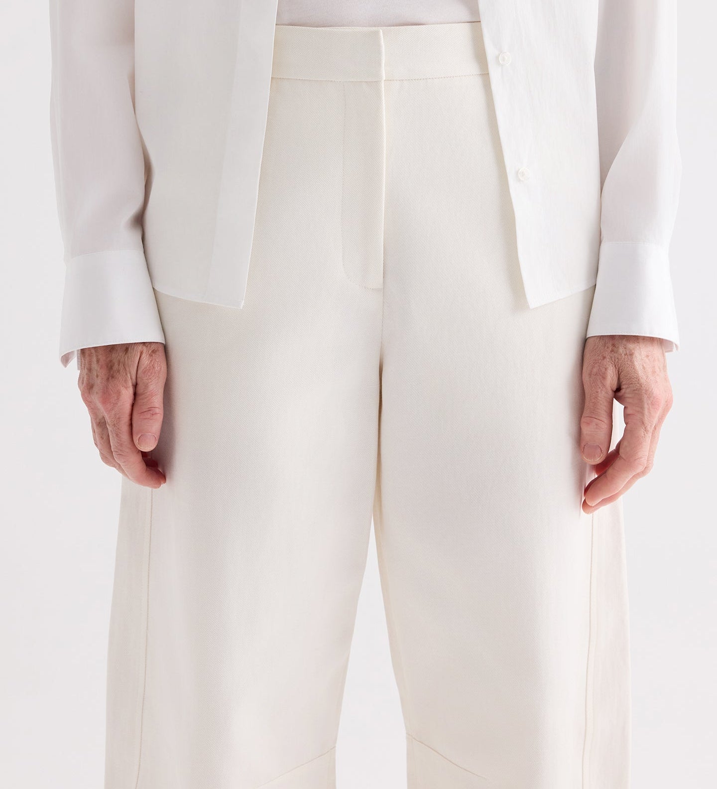 TWP - Slouchy Bf Trouser in Cotton Linen Twill