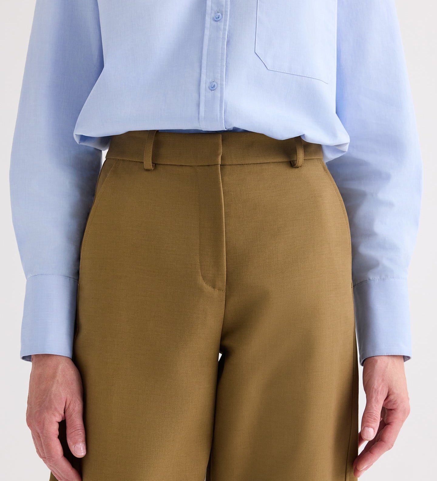 TWP - Slouchy BF Trouser in Double Canvas