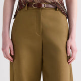 TWP - SLIDER BUCKLE BELT - DARK LUGGAGE/ANTIQUE LIGHT GOLD
