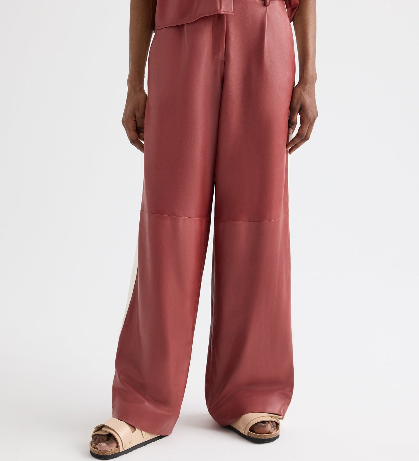 TWP - Hudson With Tux Stripe Pant in Paper Leather