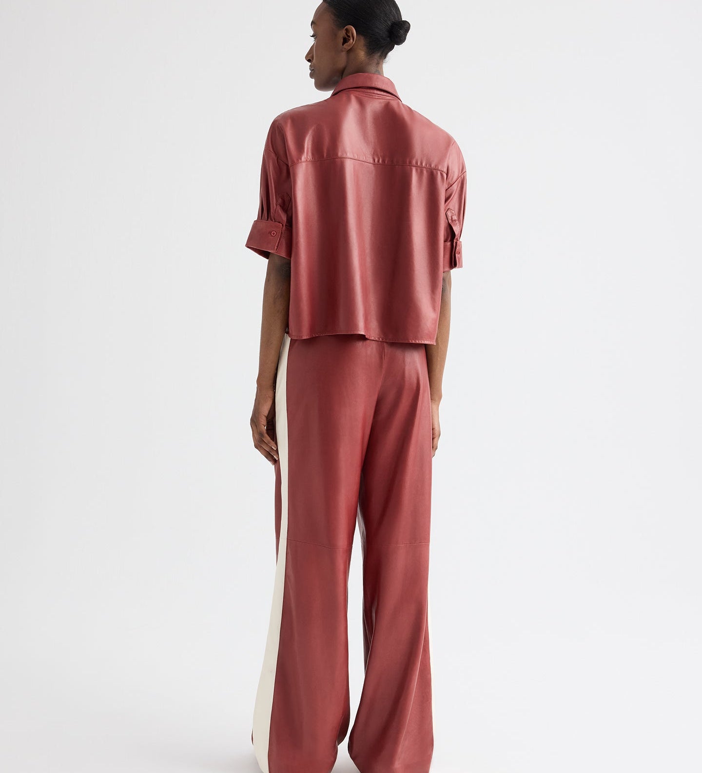 TWP - Hudson With Tux Stripe Pant in Paper Leather