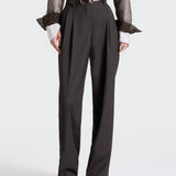 TWP - Ivy Pant in Micro Herringbone Wool Suiting