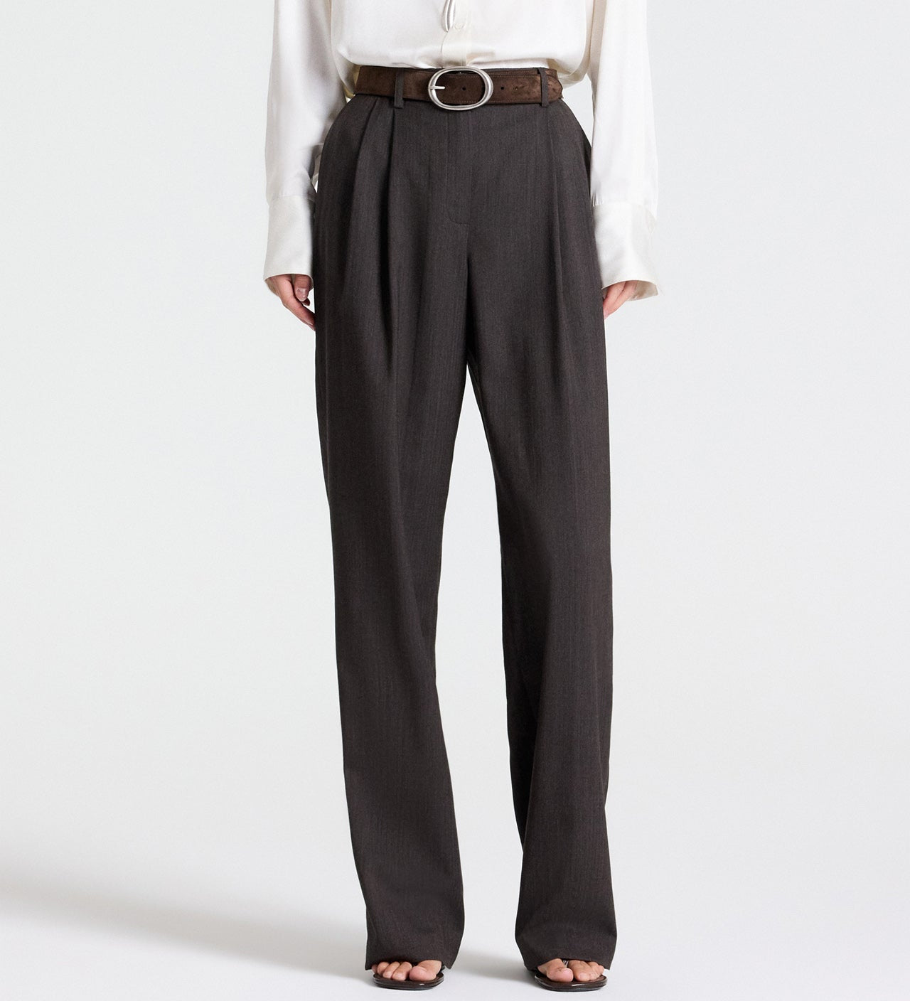 TWP - Ivy Pant in Micro Herringbone Wool Suiting
