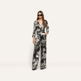 L'AGENCE - Livvy Silk Straight - Leg Trouser