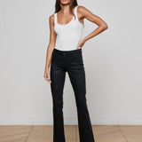 L'AGENCE - Sneeki Coated Straight - Leg Jean