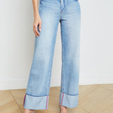 L'AGENCE - Miley Cuffed Wide-Leg Jean