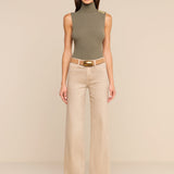 L'AGENCE - Scottie Coated Wide - Leg Jean