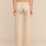 L'AGENCE - Scottie Coated Wide - Leg Jean