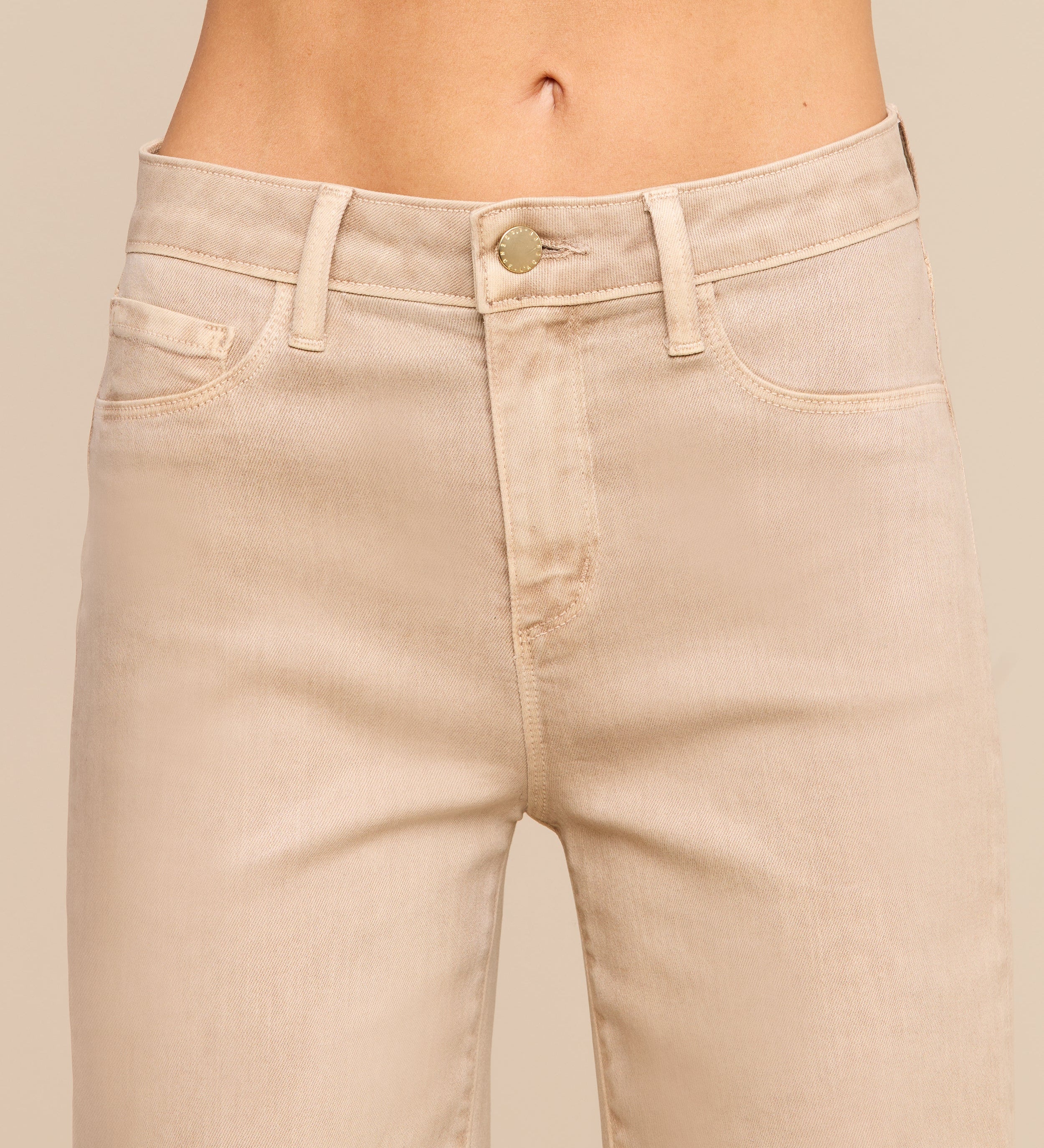 L'AGENCE - Scottie Coated Wide - Leg Jean