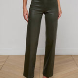 L'AGENCE - Scottie Coated Wide-Leg Jean
