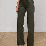 L'AGENCE - Scottie Coated Wide - Leg Jean