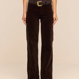 L'AGENCE - Scottie Velvet Wide - Leg Jean