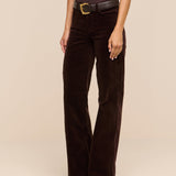 L'AGENCE - Scottie Velvet Wide - Leg Jean