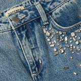 L'AGENCE - Scottie Embellished Wide - Leg Jean