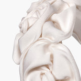 Jennifer Behr - Triple Rosette Headband in Silk Faille -- Cream