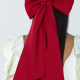 Jennifer Behr - Leander Bow Barrette Faille -- Cherry