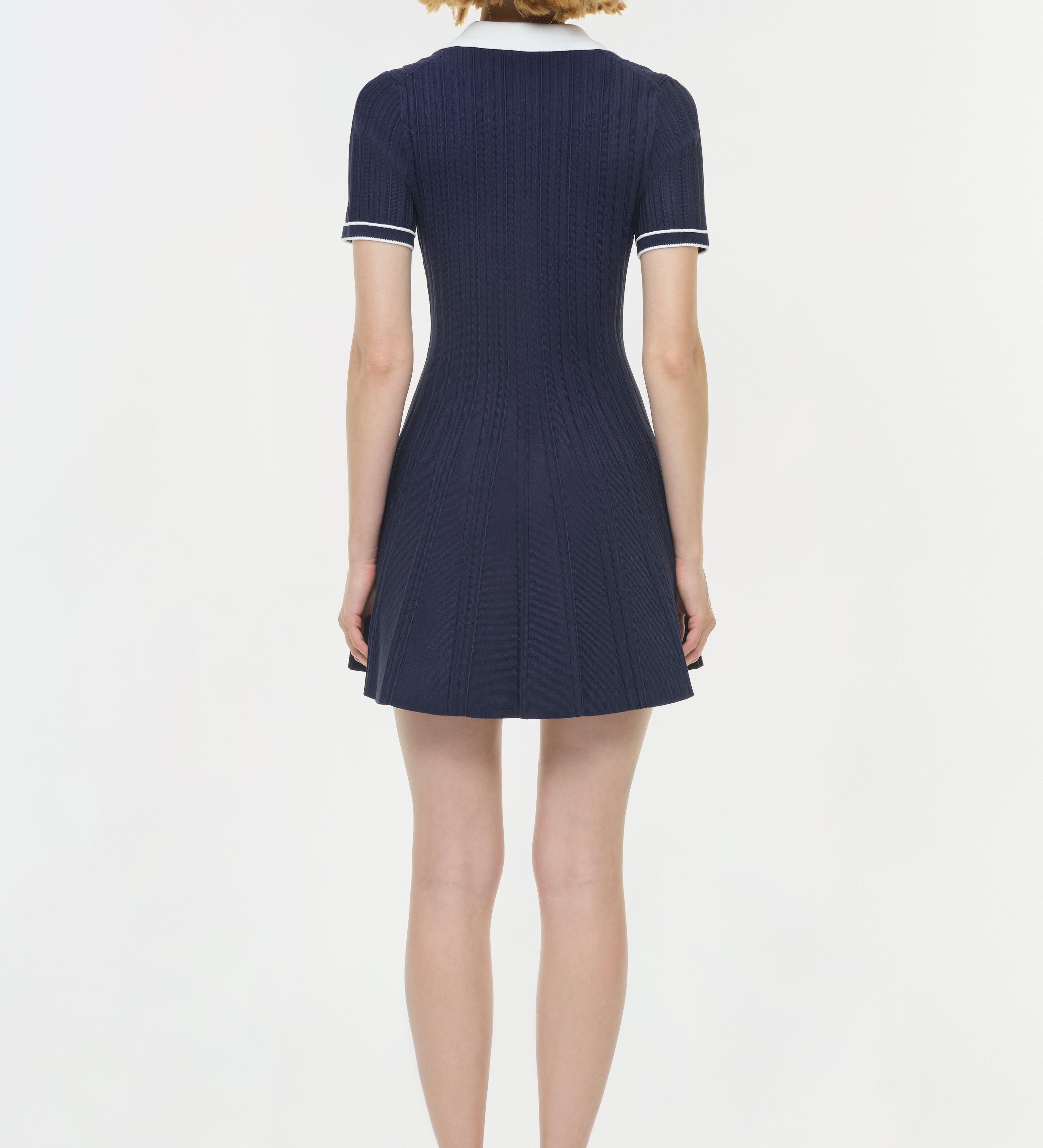 Simkhai - Page Knit Polo Mini Dress