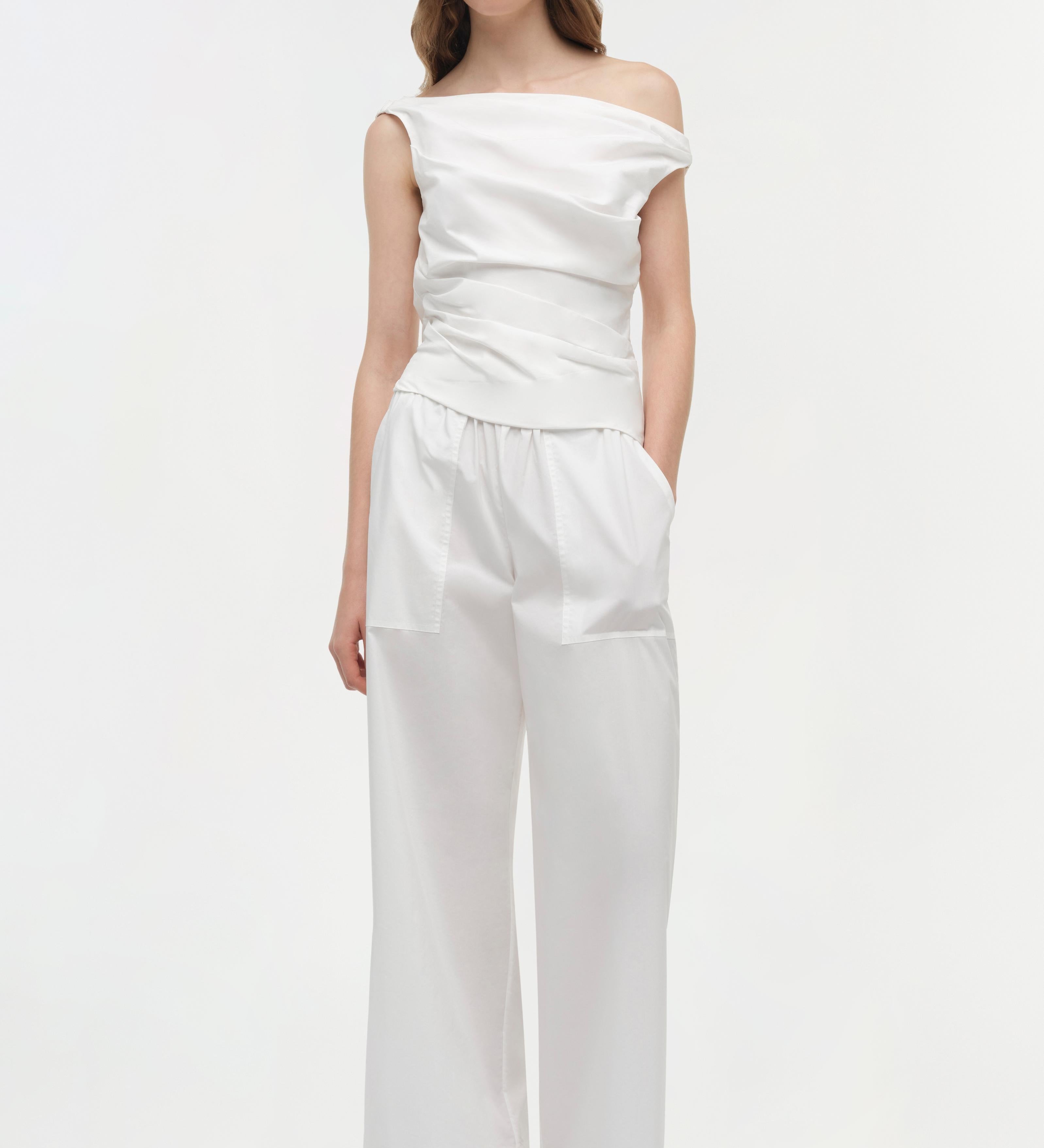 Simkhai - Maisel Draped Cotton Top