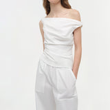 Simkhai - Maisel Draped Cotton Top