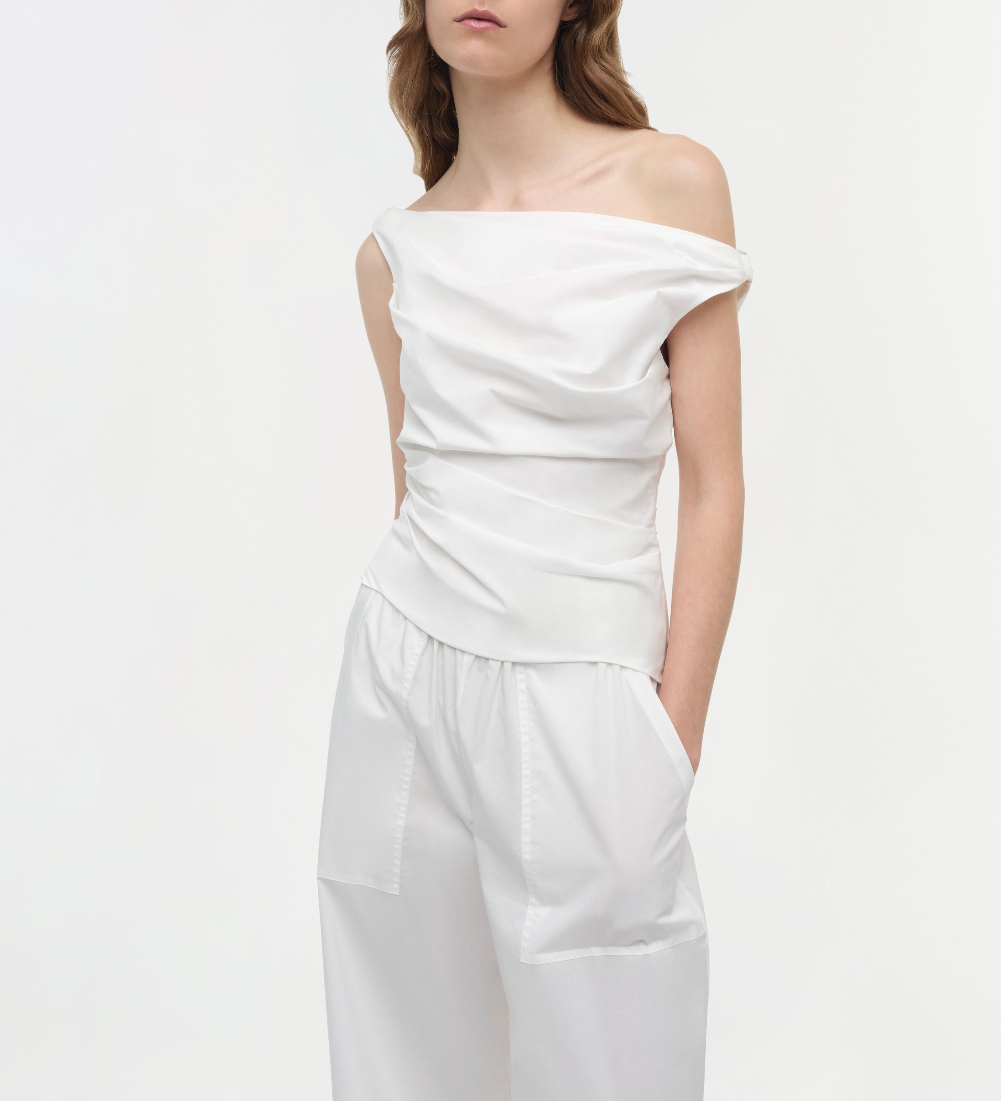 Simkhai - Maisel Draped Cotton Top