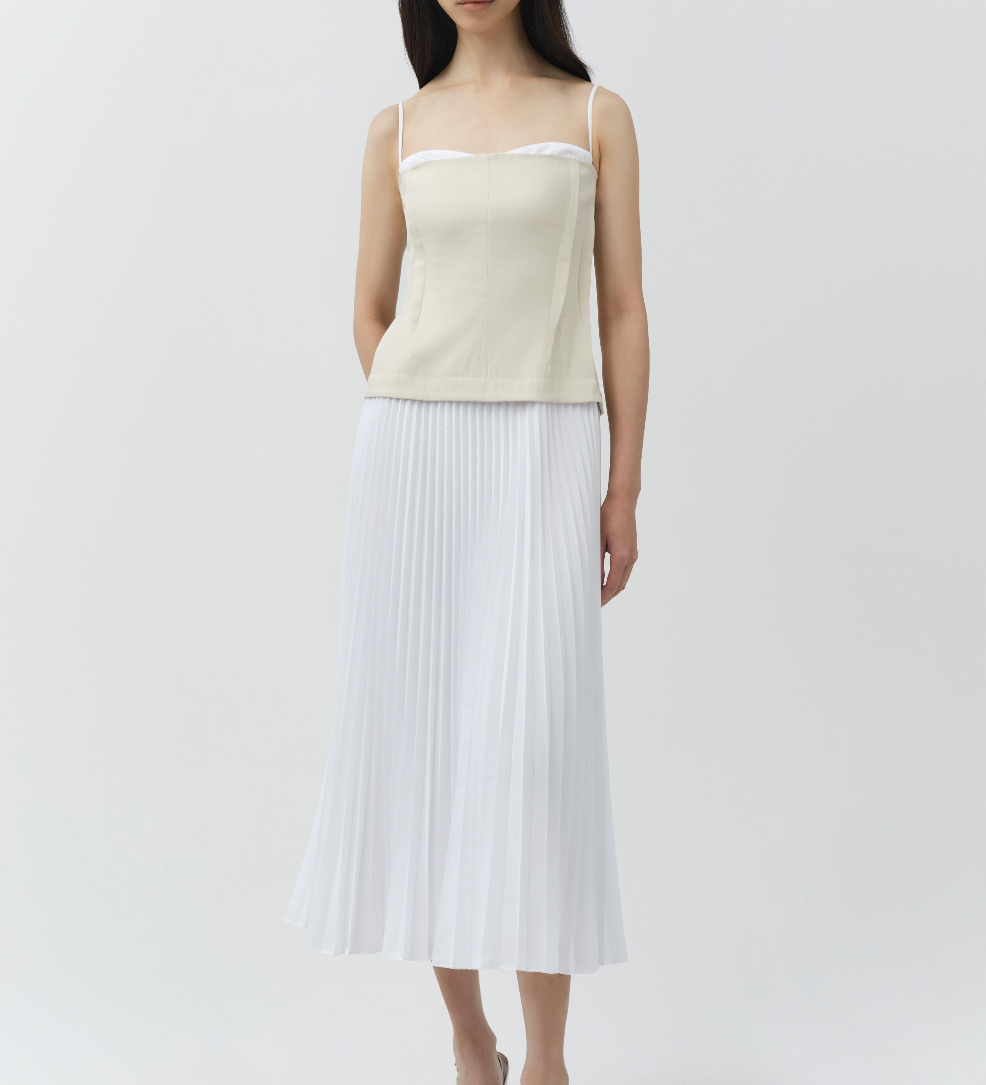 Simkhai - Duval Linen Bustier Midi Dress