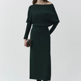 Simkhai - Janese Off Shoulder Knit Midi Dress
