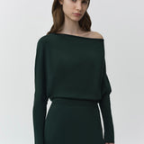 Simkhai - Janese Off Shoulder Knit Midi Dress