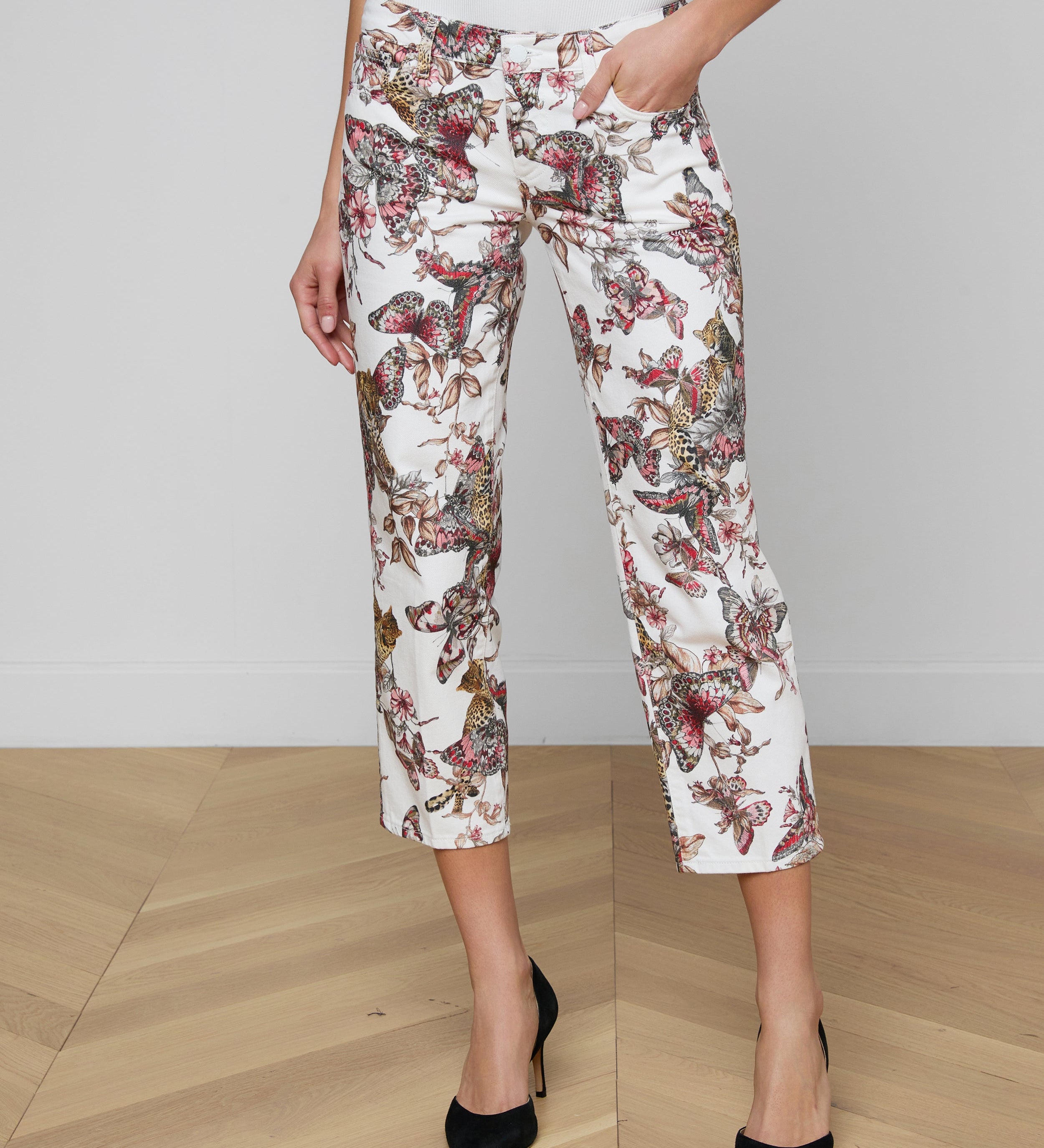 L'AGENCE - Blaine Cropped Stovepipe Jean