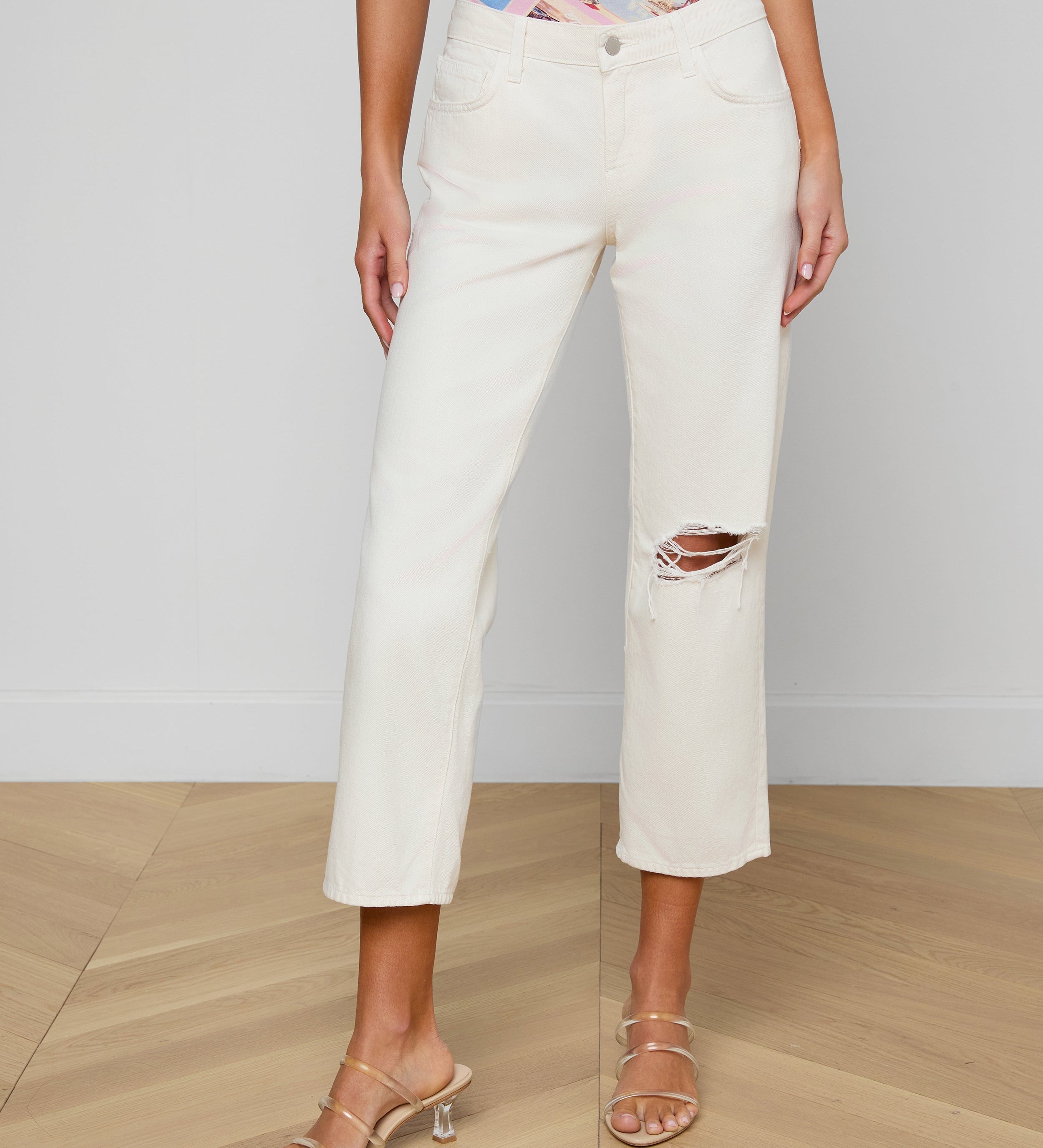 L'AGENCE - Blaine Cropped Stovepipe Jean