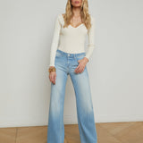L'AGENCE - Joanne Low-Rise Wide-Leg Jean