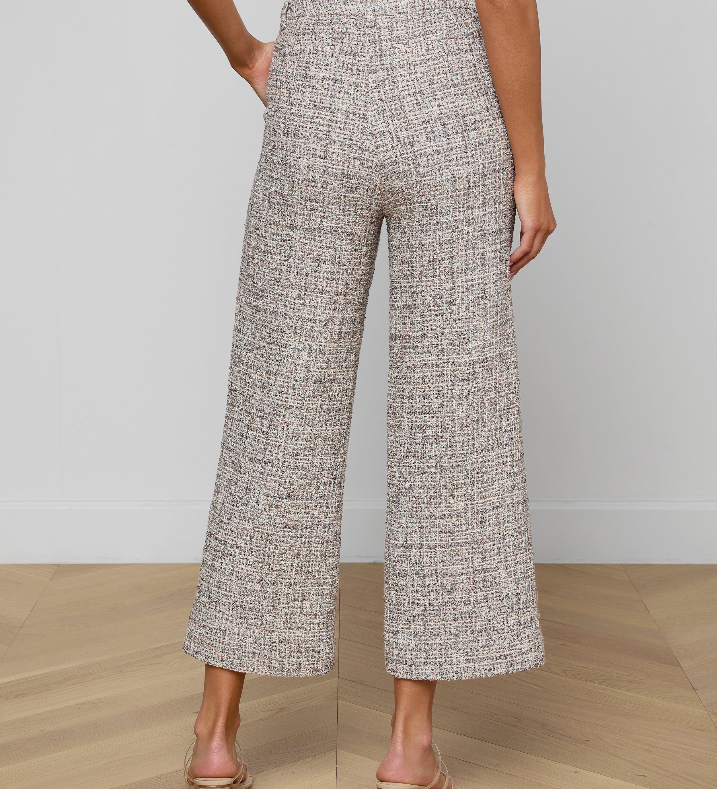 L'AGENCE - Lula Cropped Tweed Trouser