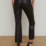 L'AGENCE - Ketra Leather Bootcut Trouser