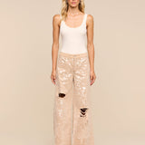 L'AGENCE - Quincy Embellished Wide - Leg Jean