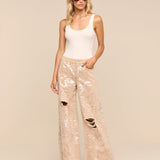 L'AGENCE - Quincy Embellished Wide - Leg Jean