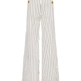 L'AGENCE - Kingston Striped Wide-Leg Pant