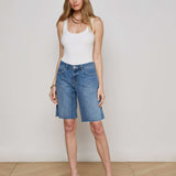 L'AGENCE - Elise Denim Bermuda Short