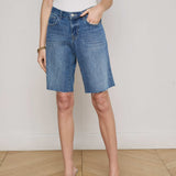 L'AGENCE - Elise Denim Bermuda Short