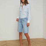 L'AGENCE - Elise Denim Bermuda Short