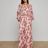 L'AGENCE - Lyra Satin Wide-Leg Pant
