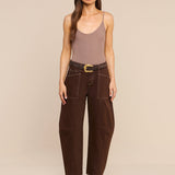 L'AGENCE - Cody Cropped Barrel - Leg Jean